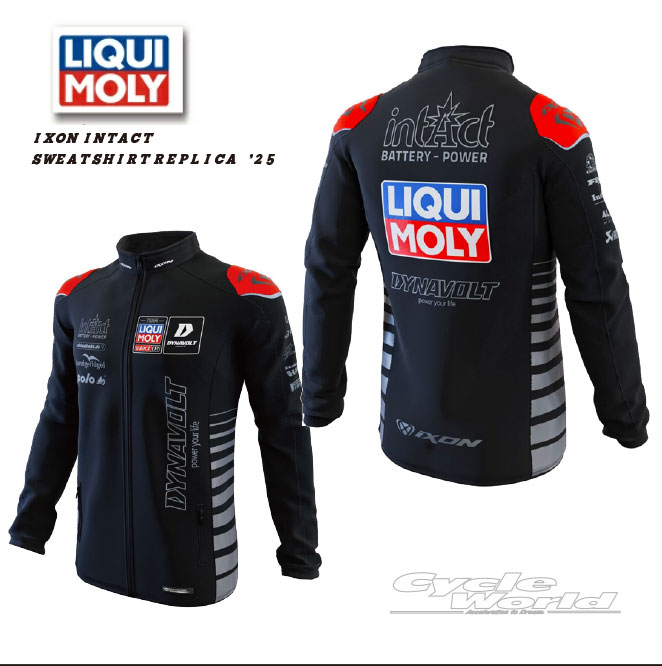 ☆【LIQUIMOLY】IXON INTACT SWEATSHIRT REPLICA ’25 リキモリ オリジナル ド吸汗速乾 スウェットシャツ エンジンオイルブランド 【バイク用品】