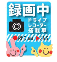 ☆【RIDEZ】◆DRS-013　ドラレコステッカー　　シール　防犯　貼る　ドライブレコーダー　防犯カメラ　あす　【バイク用品】