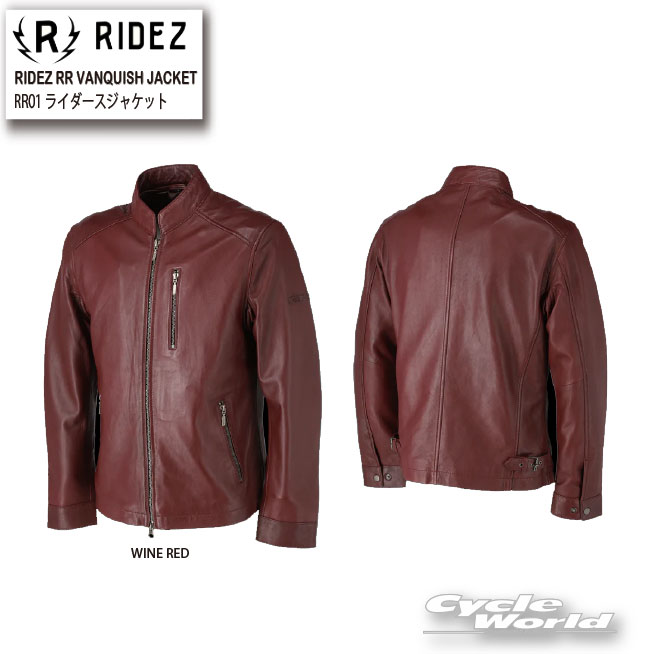 樂天商城 - ☆【RIDEZ】RR01　RIDEZ RR VANQUISH JACKET《WINE RED》　ライダースジャケット　シープレザー　本革　ライズ【バイク用品】