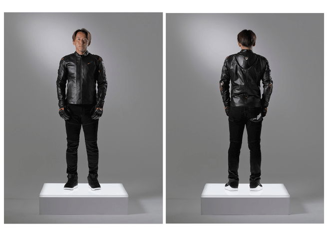 ☆【HYOD】HSL201SPD《BLACK/WHITECARBON BLACK STITCH》　ST-X LEATHER〔ADROA D3O??〕　牛革　本皮　レザージャケット　ヒョウドウプロダクツ【バイク用品】