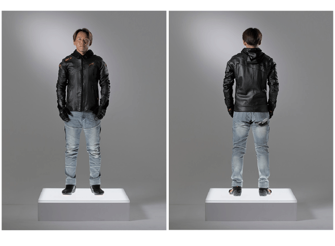 ☆【HYOD】HSL521DN《WHITE/BLACK》ST-X LEATHER〔ADROA D3O??〕　牛革　本皮　レザージャケット　ヒョウドウプロダクツ【バイク用品】