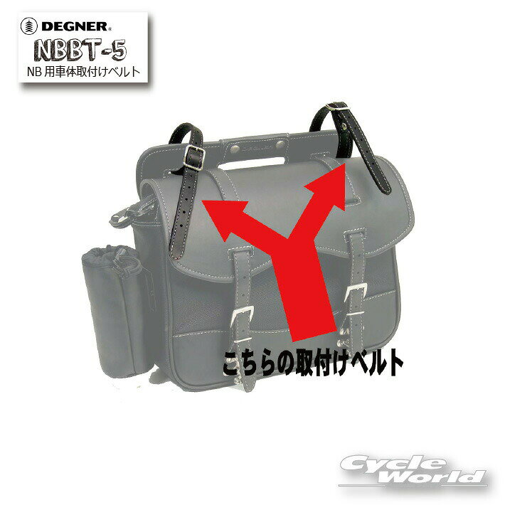 ☆【DEGNER】NBBT-5 NB用車体取付けベルト 1本販売 ベルト長:420mm/ATTACHMENT BELT FOR NB（ブラック）..