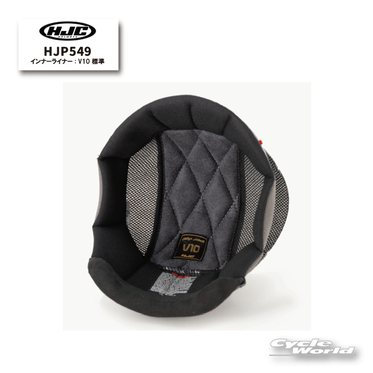 ☆【HJC】HJP549　インナーライナー　V10 標準オプション　補修部品　フルフェイス　 RSタイチ　エイチジェーシー【バイク用品】