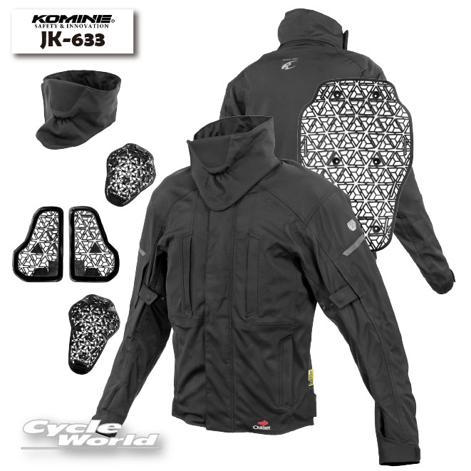 樂天商城 - ☆2025-26 秋冬【KOMINE】 JK-633 エニグマG2ヒートレギュレートジャケット　ウィンター　WINTER JACKET　肩 肘 背中 胸　プロテクター付き　ツーリング　CE規格レベル2　メンズ　ネックゲイター付き　コミネ【バイク用品】