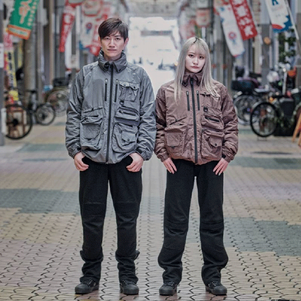 ☆【NANKAI】SDW-4151 ユーティリティブルゾン　春夏　ジャケット　プロテクター　通気性　撥水　防風　胸部　背面　肩　肘　ナンカイ　南海部品 【バイク用品】