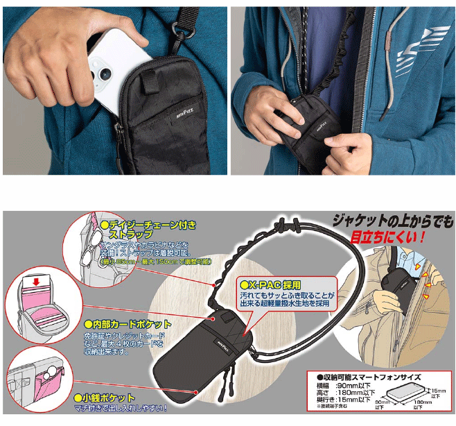 ☆正規品【TANAX】MFK-317 スマートライドサコッシュ　バッグ　ツーリング　タナッ...