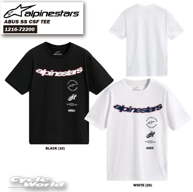 ☆【あす楽対応】正規品【ALPINESTARS】1216-72200 ABUS SS CSF TEETシャツ アルパインスターズ イタリア 【バイク用品】