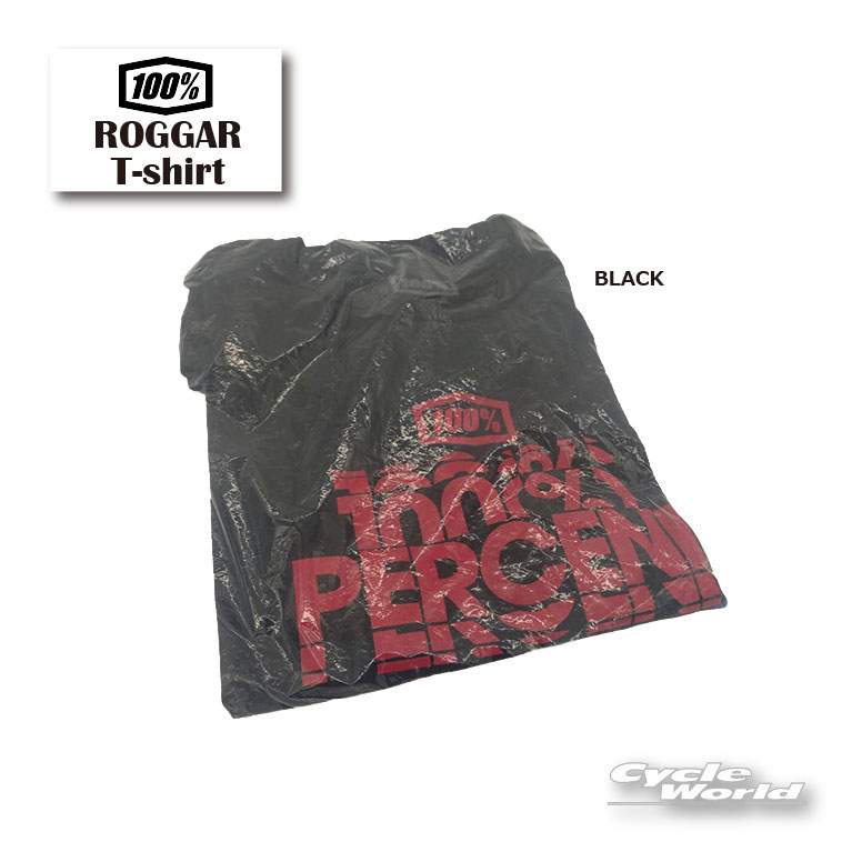 樂天商城 - ☆在庫処分特価【あす楽対応】【100%】ROGGAR Tシャツ《ブラック》 L 《5382790000008》 Black 半袖 ワンハンドレッドパーセント【バイク用品】
