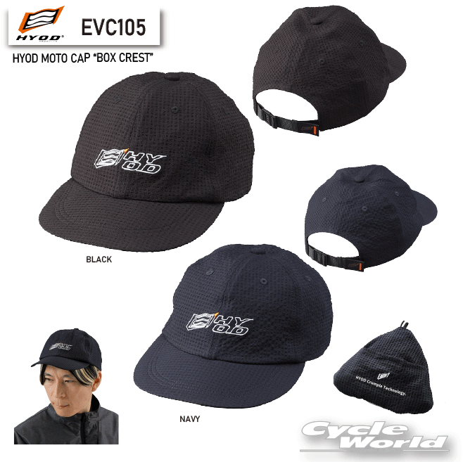 ☆【HYOD】EVC105 HYOD MOTO CAP “BOX CREST” 帽子 キャップ モトキャップ ヒョウドウプロダクツ【バイク用品】