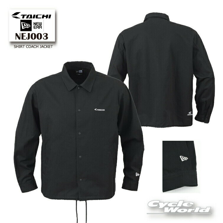 ☆【RS TAICHI×NEW ERA】NEJ003 SHIRT COACH JACKETコーチジャケット ニューエラ ツーリング アールエスタイチ【バイク用品】