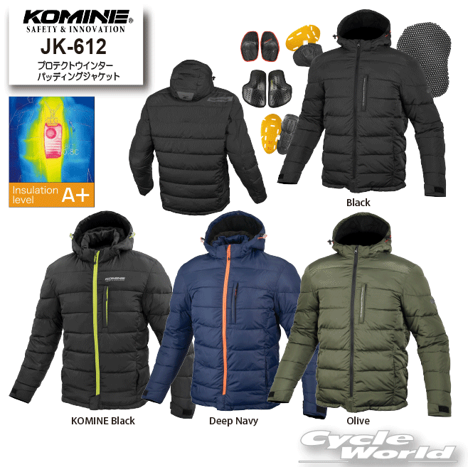 樂天商城 - ☆【KOMINE】JK-612 プロテクトウインターパッディングジャケット 　秋冬　中綿入り　ウインタージャケット　冬用　防寒　メンズ 　ツーリング　コミネ　【バイク用品】