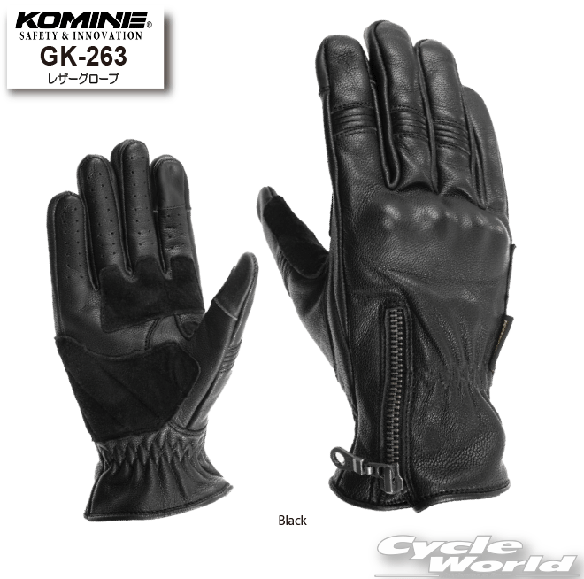 樂天商城 - ☆【KOMINE】GK-263 レザーグローブ　レザー　革　手袋　ツーリング　コミネ 【バイク用品】