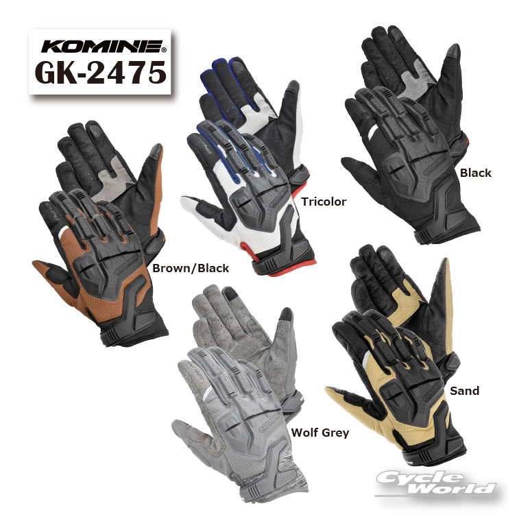 樂天商城 - ☆*《NEW COLOR》【KOMINE】GK-2475 アドベンチャーメッシュグローブ 　メッシュ　春夏　夏用　ツーリング　 コミネ【バイク用品】