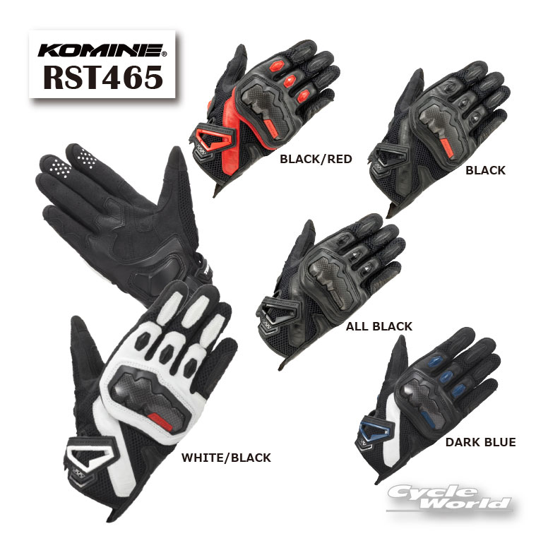 ☆《2026春夏》【RS TAICHI】RST465　WRX PRO エアーグローブスマホタッチ　メッシュ　エアスルー　春夏　プロテクター　RSタイチ　アールエスタイチ　26SS【バイク用品】