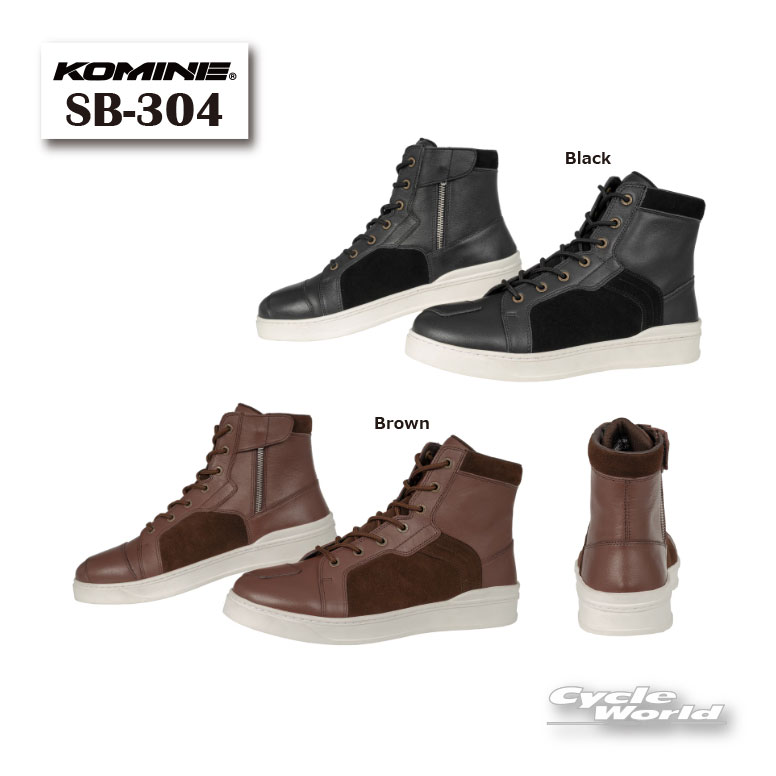 樂天商城 - ☆【KOMINE】 SB-304 レザースニーカーライディング ツーリング　靴　本革　コミネ【バイク用品】