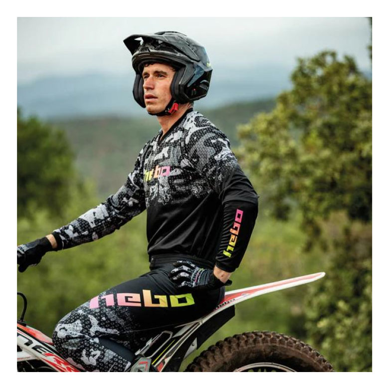 ☆【HEBO】 《HC1041 ZONE PRO CAMO》 エボ トライアルヘルメット MFJ公認 PSC取得 エトスデザイン 【バイク用品】