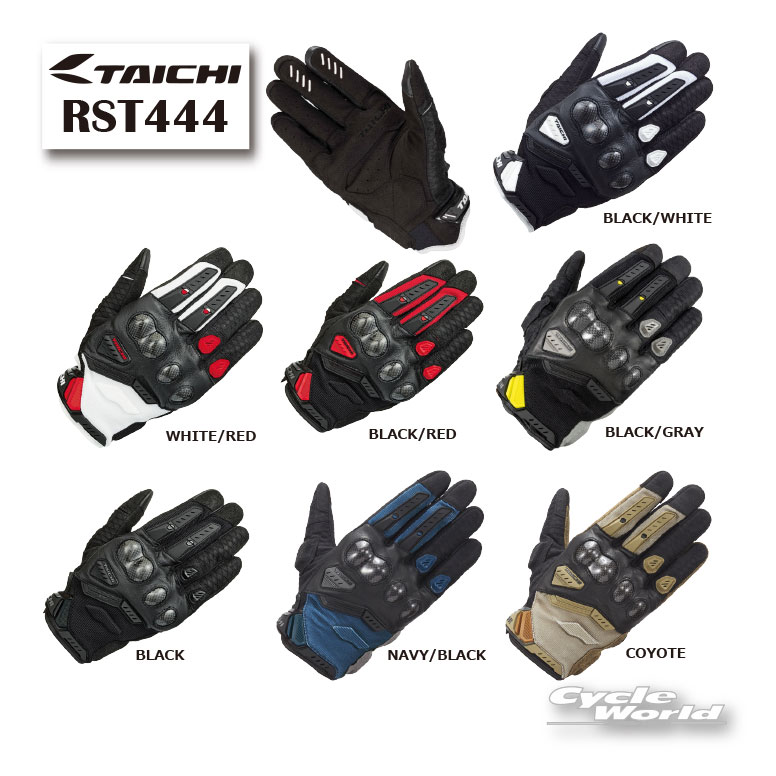 ☆ 《2026年春夏》【RS TAICHI】RST444　ベロシティ メッシュ グローブスマホタッチ　春夏　プロテクター　RSタイチ　アールエスタイチ　26SS【バイク用品】