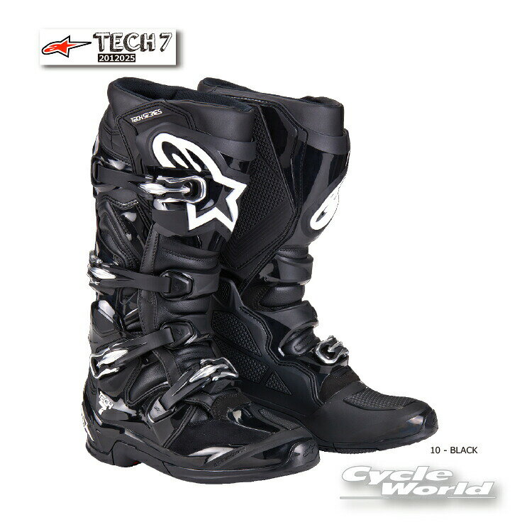 ☆正規品【ALPINESTARS】TECH 7 2012025 《10 - BLACK》イタリア取り寄せ テック7 　アルパインスターズ　 モトクロス オフロードブーツ　オフロード　MX　TECH7【バイク用品】