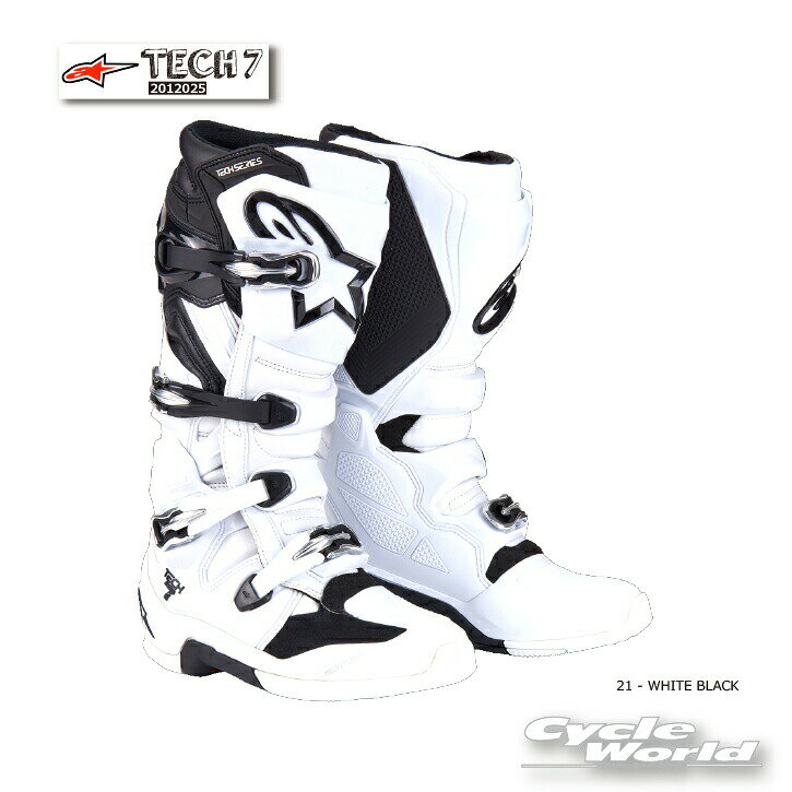 樂天商城 - ☆正規品【ALPINESTARS】TECH 7 2012025 《21 - WHITE BLACK》イタリア取り寄せ テック7 　アルパインスターズ　 モトクロス オフロードブーツ　オフロード　MX　TECH7【バイク用品】