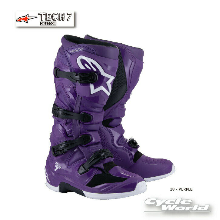 Alpine Star - ☆正規品【ALPINESTARS】TECH 7 2012025 《38 - PURPLE》イタリア取り寄せ テック7 　アルパインスターズ　 モトクロス オフロードブーツ　オフロード　MX　TECH7【バイク用品】