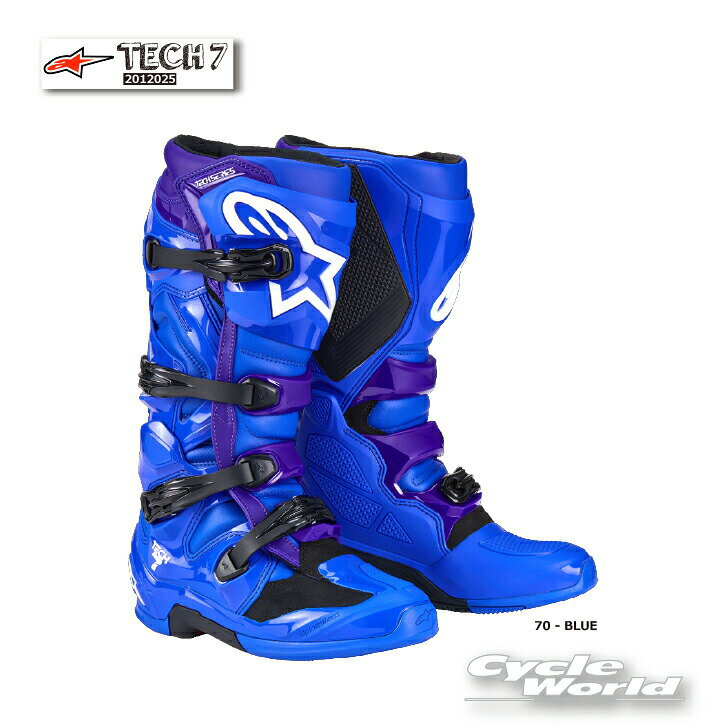 ☆正規品【ALPINESTARS】TECH 7 2012025 《70 - BLUE》イタリア取り寄せ テック7 　アルパインスターズ　 モトクロス オフロードブーツ　オフロード　MX　TECH7【バイク用品】
