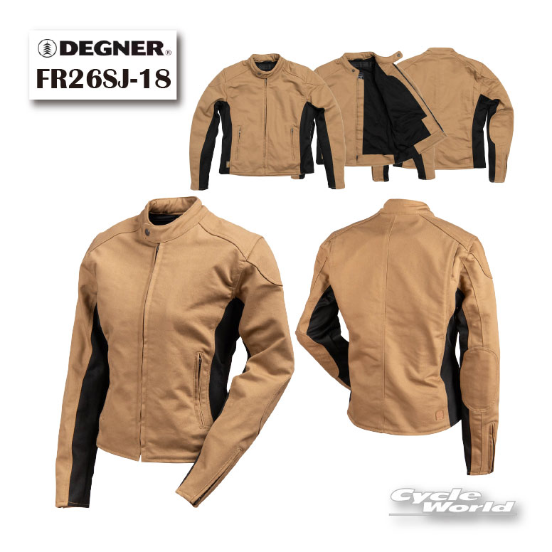 樂天商城 - ☆【DEGNER】FR26SJ-18　レディースAAコットンジャケット2026年春夏　コーデュラツイル　ツーリング　おしゃれ　かっこいい　デグナー　【バイク用品】