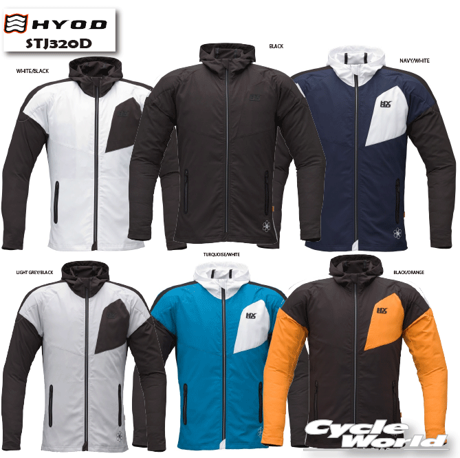 肘用 - ☆【HYOD】STJ320D　ST-S UCHIMIZU D3O? COOL DRY PARKA　肩　肘 背中 プロテクター　パーカー　ヒョウドウプロダクツ【バイク用品】