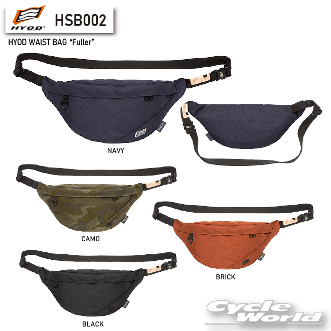 樂天商城 - ☆【HYOD】HSB002　HYOD WAIST BAG“Fuller”　ウエストバッグ　ヒョウドウプロダクツ【バイク用品】