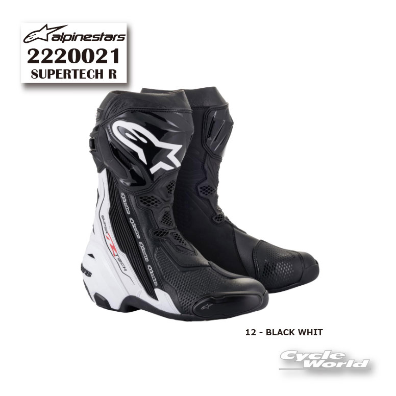 Other - ☆正規品【ALPINESTARS】SUPERTECH R 《2220021》 BLACK WHITE (12)　 スーパーテックR　ブーツ　アルパインスターズ　イタリア取り寄せ【バイク用品】