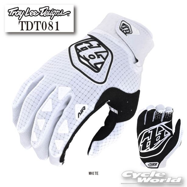 Off-Road Gloves - ☆【TROY LEEI】TDT081 エアー グローブ　《WHITE》トロイリー　オフロード　ホワイト　ブラック　モトクロス　アールエスタイチ RS　タイチ　　RS TAICH ★N【バイク用品】