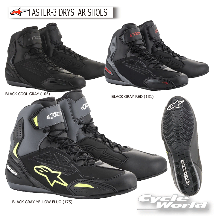 樂天商城 - ☆正規品【ALPINESTARS】FASTER-3 DRYSTAR SHOES ドライスター　防水　オンロードブーツ　ショートブーツライディングシューズ　アルパインスターズ 2540719　岡田商事【バイク用品】