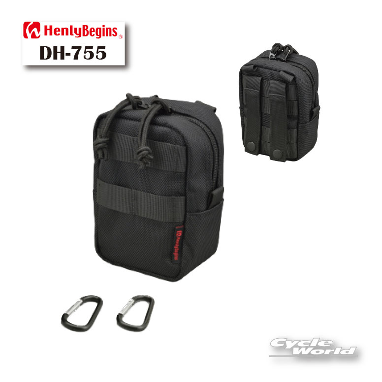 ☆【HenlyBegins】21787 DH-755 システムポーチ 15X10X7 かばん 鞄 ヘンリービギンズ デイトナ 【バイク用品】