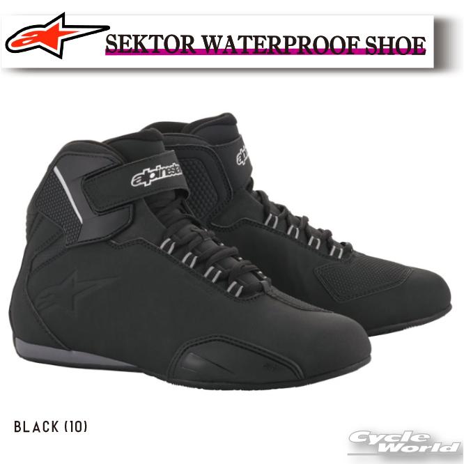正規品【ALPINESTARS】SEKTOR WATERPROOF SHOE 《BLACK (10)》メンズ セクター 防水 靴 シューズ イタリア取り寄せ イタリア 直輸入ライディングシューズ シンプル カジュアル アルパインスターズ 2544519【バイク用品】