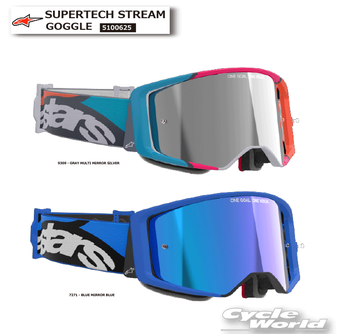 正規品SUPERTECH STREAM GOGGLE《5100625》 ゴーグル ツーリング オフロード レース アルパインスターズ イタリア 取り寄せ