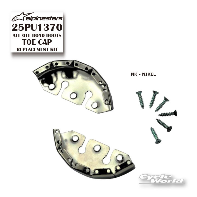正規品【ALPINESTARS】25PU1370 ALL OFF ROAD BOOTS TOE CAP REPLACEMENT KIT 《NK - NIKEL》 イタリア直輸入 トゥーカップ オプション品　アルパインスターズ　【バイク用品】