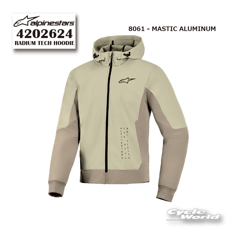 正規品RADIUM TECH HOODIE《4202624》 MASTIC ALUMINUM (8061) イタリア取り寄せ ジャケット ストリート アルパインスターズ 