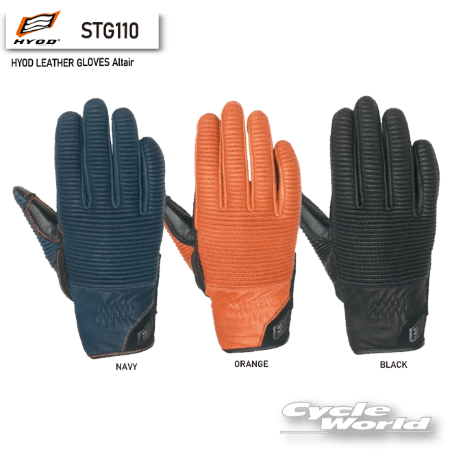 ☆STG110　HYOD LEATHER GLOVES Altair　秋冬　タッチスクリーン　スマートフォン操作　スポーツグローブ　グローブ　ヒョウドウプロダクツ