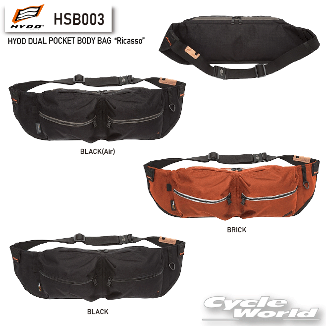 ☆【HYOD】HSB003　HYOD DUAL POCKET BODY BAG“Ricasso”　ボディバッグ　ヒョウドウ...