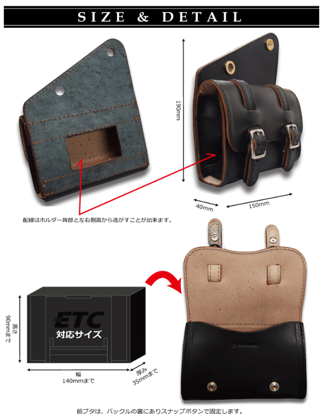 ☆【Rough Tail】グリースモンキー　ETCホルダー　GREASE MONKEY ETC HOLDERカラー...