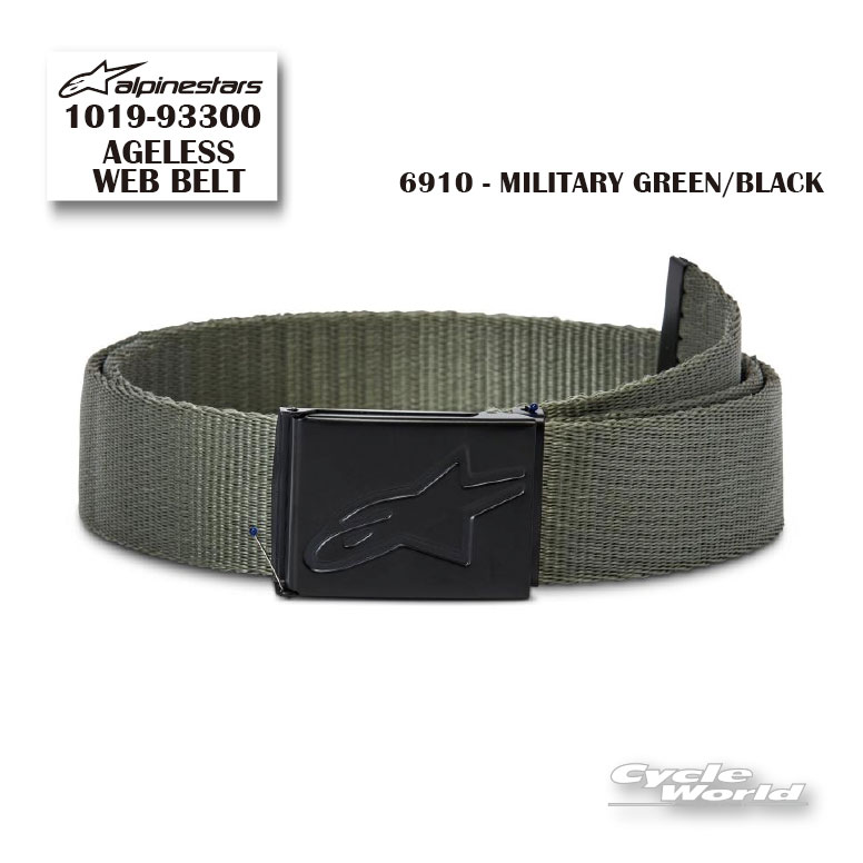 正規品【ALPINESTARS】1019-93300 AGELESS WEB BELT《6910 - MILITARY GREEN/BLACK...