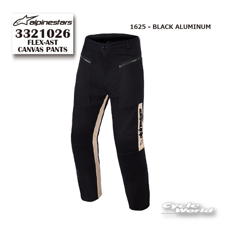 正規品【ALPINESTARS】FLEX-AST CANVAS PANTS《3321026》 BLACK ALUMINUM (1625) ...