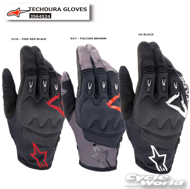 正規品【ALPINESTARS】TECHDURA GLOVES《3564524》 テクデュラ グローブ ツーリン...