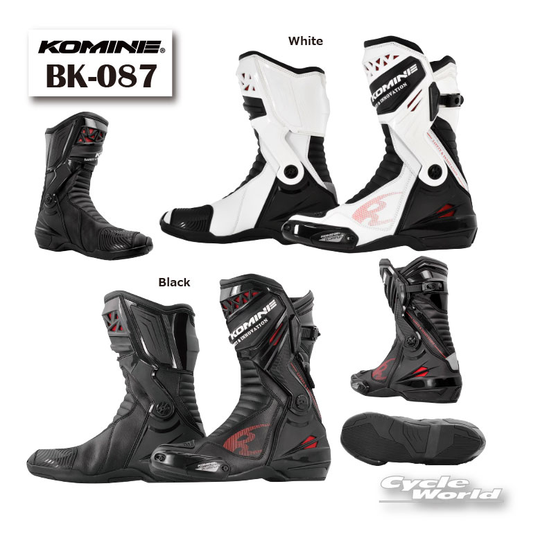 ☆【KOMINE】コミネ BK-087 スプリームレーシングブーツ　靴 シューズ　【バイク用品】