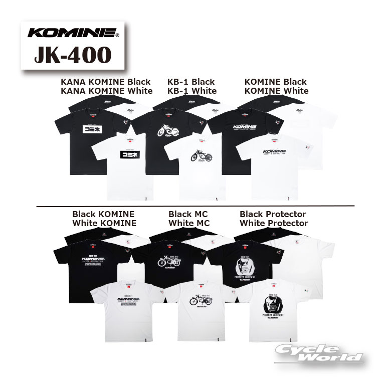 ☆*【KOMINE】JK-400 コミネTシャツ ティーシャツ　ツーリング　春夏 コミネ【バイク用品】