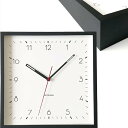 Square clock 3 ブラック 掛け時計 スイープ km-114BKRC (電波時計)(3)
