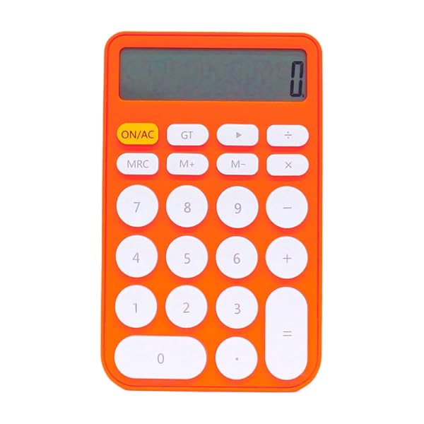 電卓 12-DIGIT ビタミン カリキュレーター オレンジ 120721