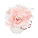 コサージュ 薔薇 入学式 フォーマル コサージュ 入園式 花 オーガンジー コサージュ 桜の花 結婚式 (fh8009pk)