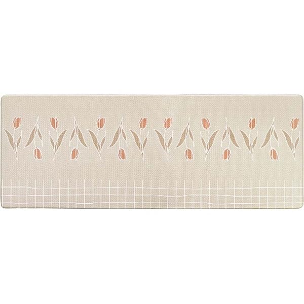 拭けるインテリアマット45×120(チューリップ)