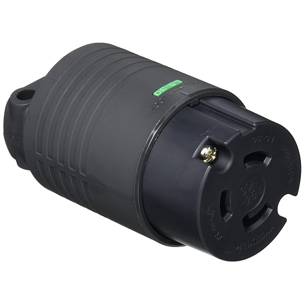 接地2P 30A引掛コネクターボデー 30A 125V (黒) (L5-30R 準拠) MH8153B