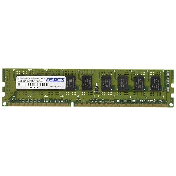 DDR3L-1600 UDIMM ECC 4GB 省電力 ADS12800D-LHE4G